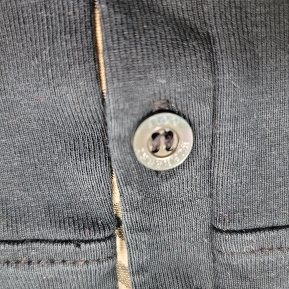 Authentic Vintage Burberry Golf Polo Womens Size XL Nova Check Long Sleeve - Picture 4 of 12